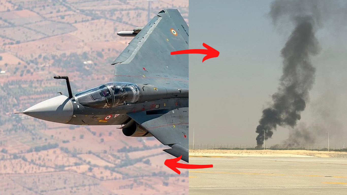 फाइटर जेट क्रैश हुआ Dubai Air Show Tejas, पायलट की मौत Dubai Air Show Tejas Crash