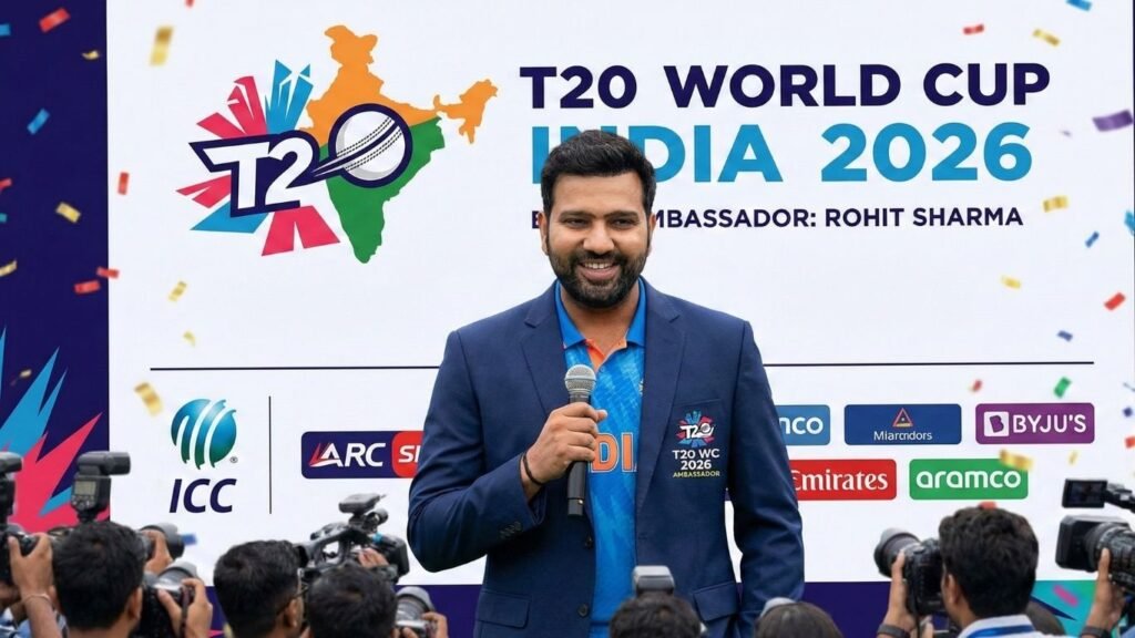 Rohit Sharma बने ICC T20 World Cup 2026 के Brand Ambassador