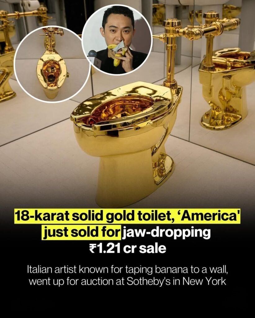 Maurizio Cattelan gold toilet
