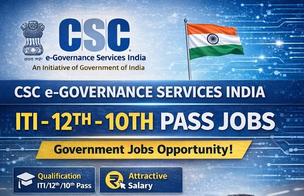 CSC e-Governance Services Indian, Various State | Supervisor/Operator Recruitment Notification 2026
