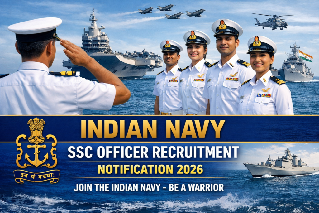 Indian Navy SSC Officer Recruitment 2026 Notification – Apply Online
