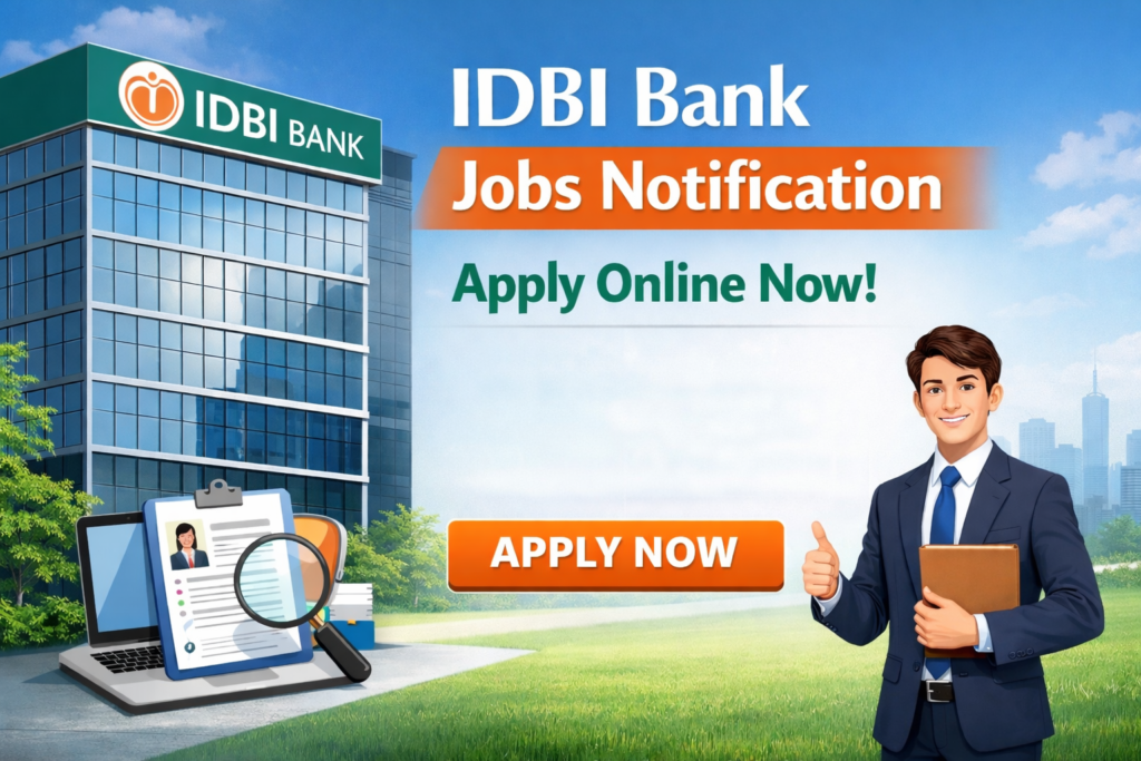 IDBI Bank Jobs 2026: Junior Assistant Manager & Assistant Manager (Grade A) Notification, Apply Online Now