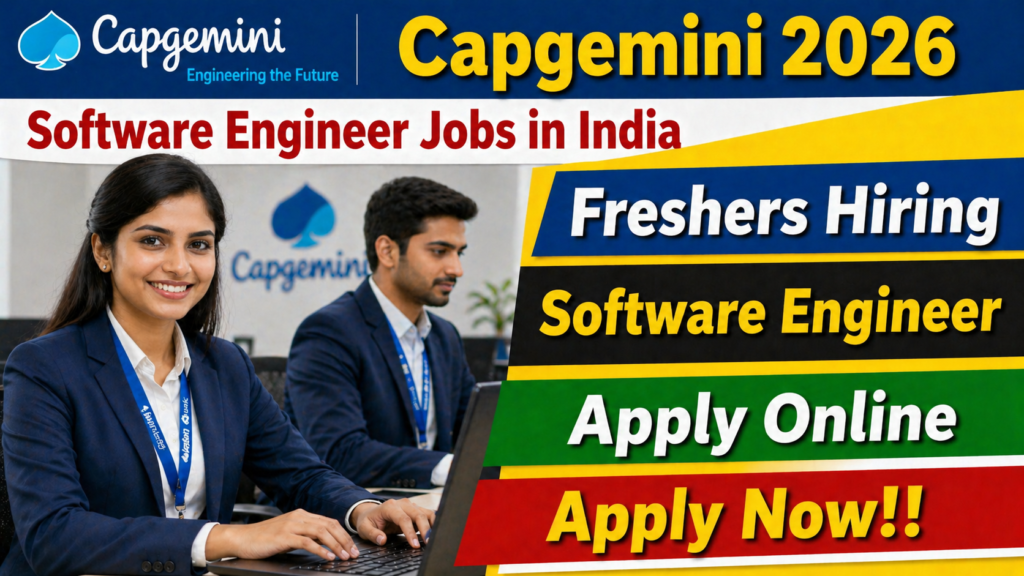 Capgemini Off Campus Drive 2026: Software Engineer Jobs in India | Freshers Hiring, Apply Online