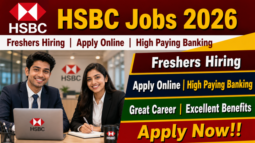 HSBC Jobs 2026: Freshers Hiring - Apply Online for High Paying Banking