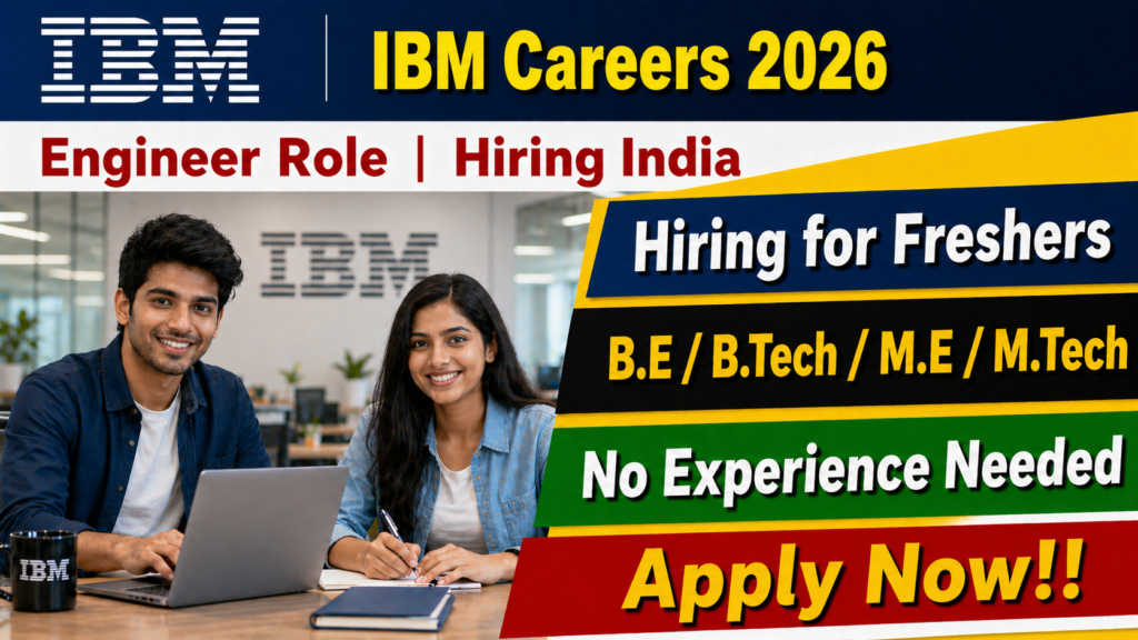IBM Careers 2026: Apply for Associate System Engineer Role | Off Campus Hiring India