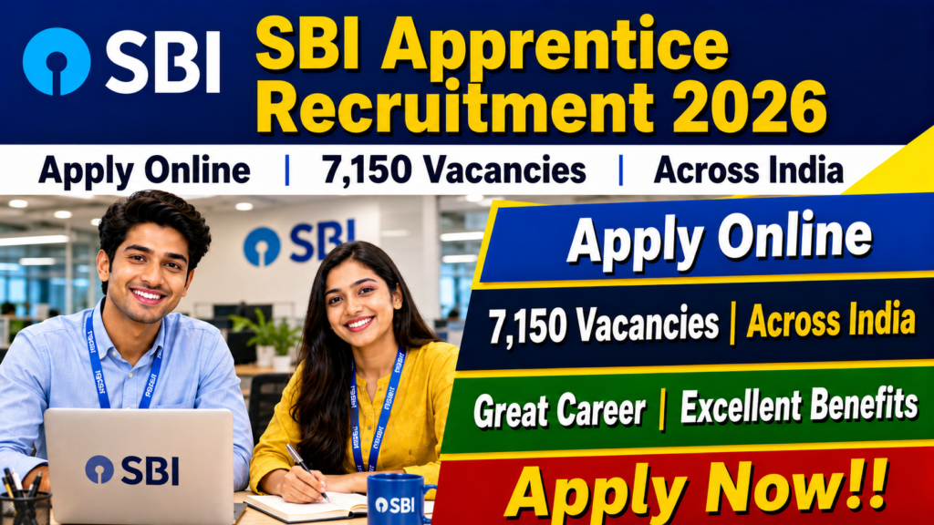 SBI Apprentice Recruitment 2026: Apply Online for 7,150 Vacancies Across India