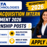 Tata Technologies Talent Acquisition Intern Recruitment 2026 | Apply Online for HR Internship | MBA HR Freshers Eligible