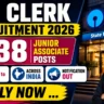 SBI Junior Associate Recruitment 2026 (Special Drive) | 1538 Clerk Vacancies | Apply Online